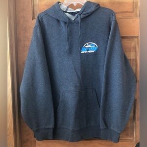 BRIM AVIATION/ gray/ sweatshirt with hood/ size XL